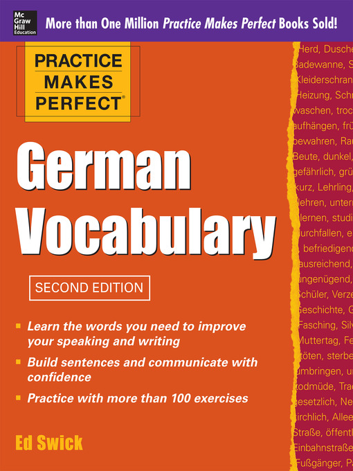 Cover image for Practice Makes Perfect German Vocabulary